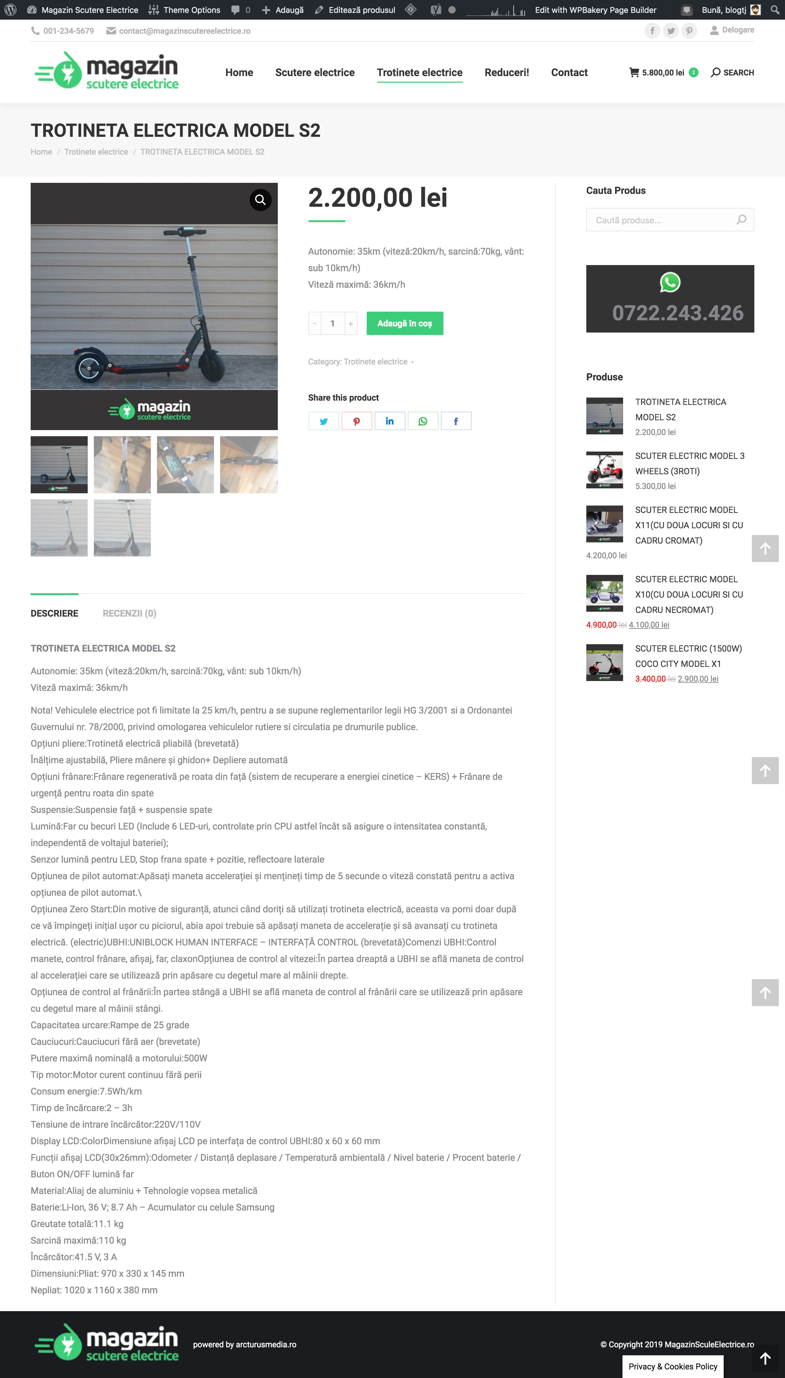 MagazinScutereElectrice.ro