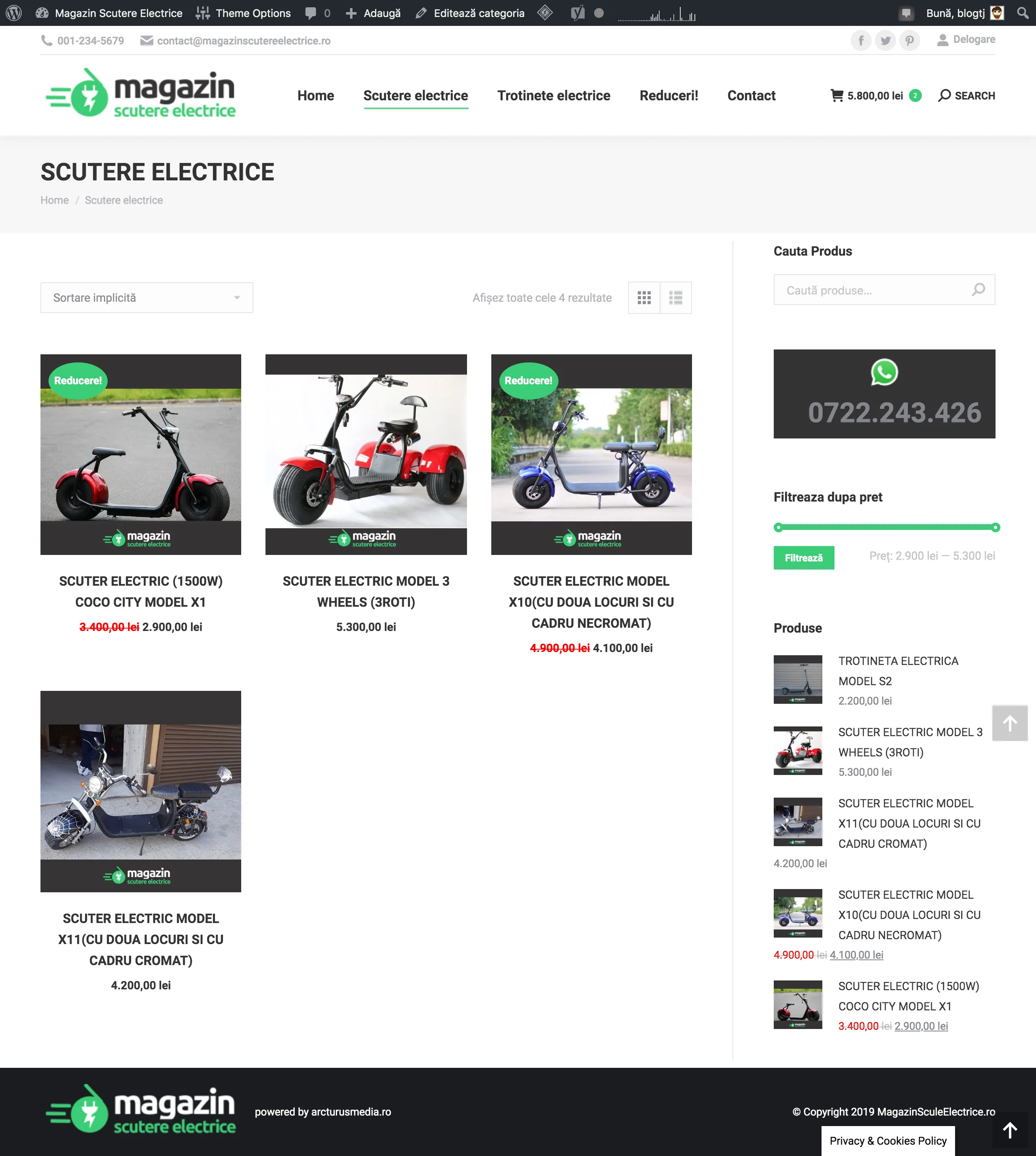 MagazinScutereElectrice.ro